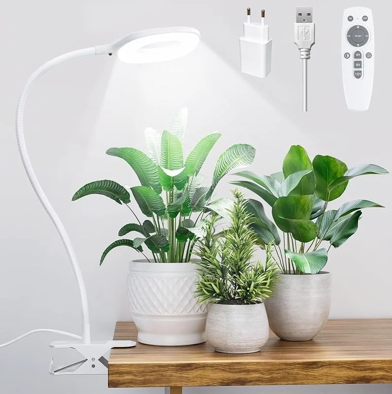 Candeeiro para plantas LED de espectro completo, Grow Light de 56 LED, 10 W — Aquecimento