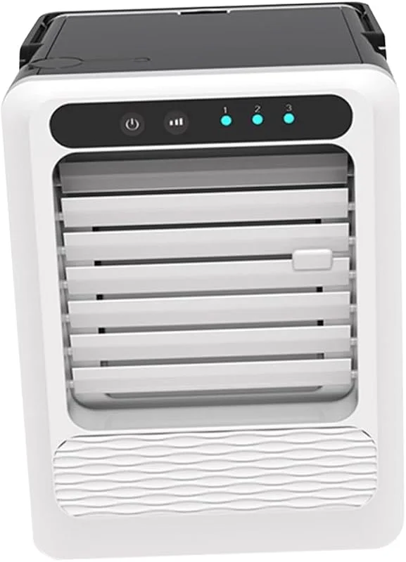 PRETYZOOM Mini Ventilador Enfriador de Aire Portátil USB Blanco Abs — Humidificador
