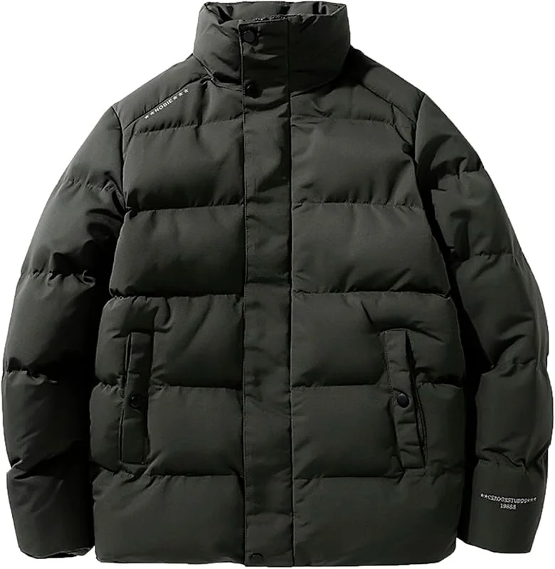 Casaco de inverno personalizado mais algodão e grosso casaco solto de rosto brilhante na moda para homens casaco de inverno para homem casaco aquecido para homem colete de — Roupa aquecida
