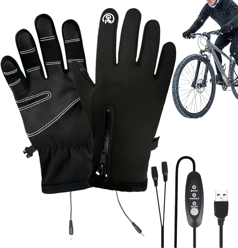 Guantes Con Calefacción Para Hombres 3 Niveles Táctil USB Recargable para — Roupa aquecida