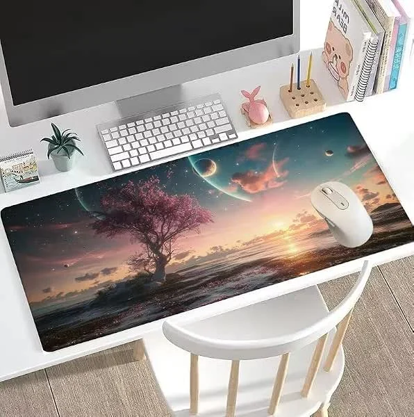 Alfombrilla de Ratón para Juegos Árbol Alfombrilla Ratón XXL 1000x500x3mm Protector Alfombrilla Escritorio Meteorito Mouse Pad de Alta Precisión, Alfombrilla Raton Impermeable, Duradera, Regalo W5-709 — Aquecimento