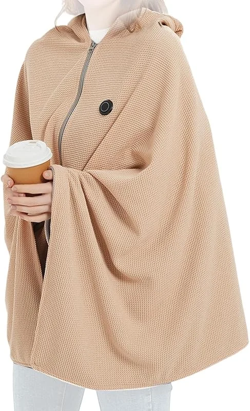 Capa climatizada - Manta con capucha climatizada por USB, 3 niveles de — Aquecimento
