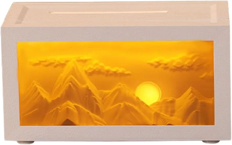 Humidificador con Luz Ambiental Y Diseño De Montaña con Fragancia