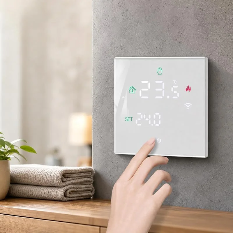 Decdeal Paquete de 2 Termostatos WiFi para Calefacción por Suelo Radiante — Aquecimento