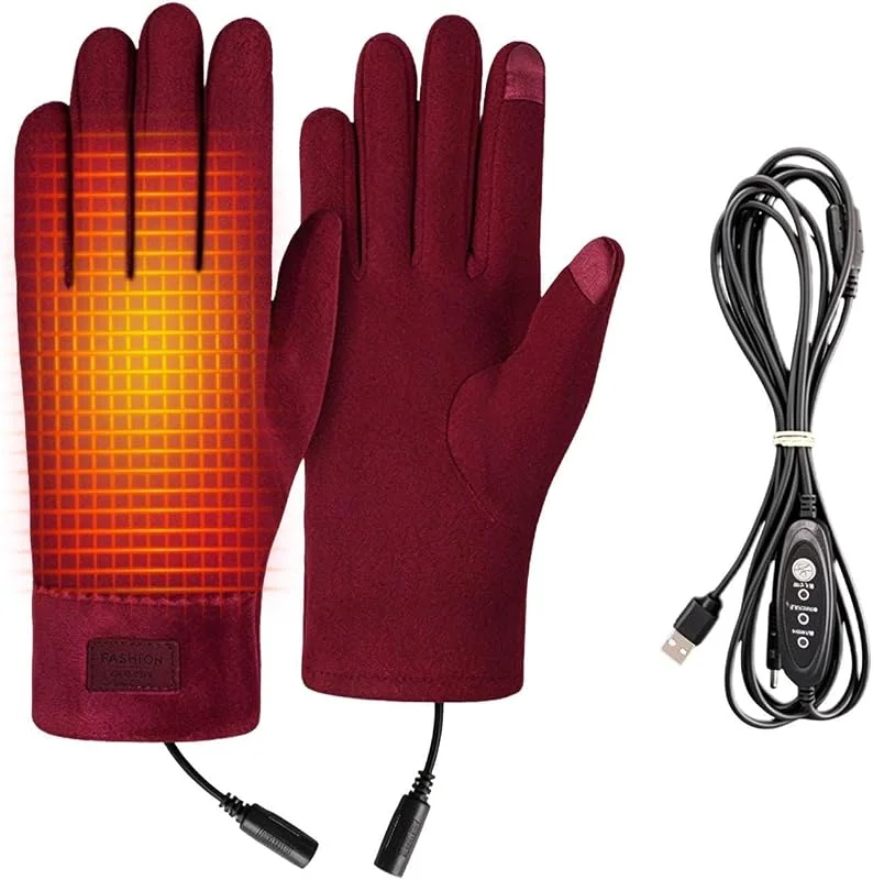 Guantes calefactables para mujer 3 Niveles De Temperatura Manoplas Térmicas — Cozinha e lar