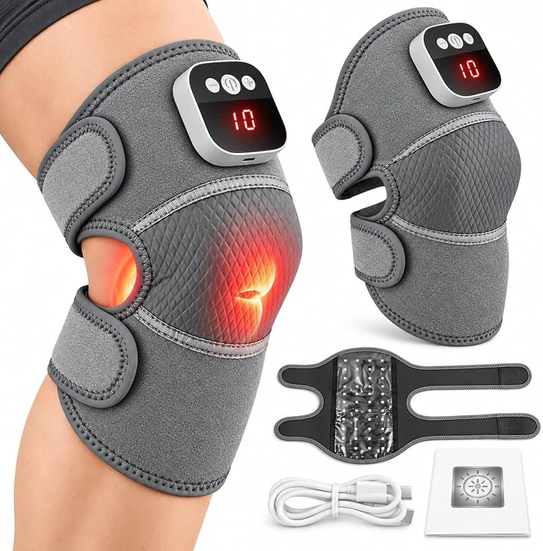 Cojín térmico inalámbrico para rodillas con luz roja, pantalla táctil y — Roupa aquecida