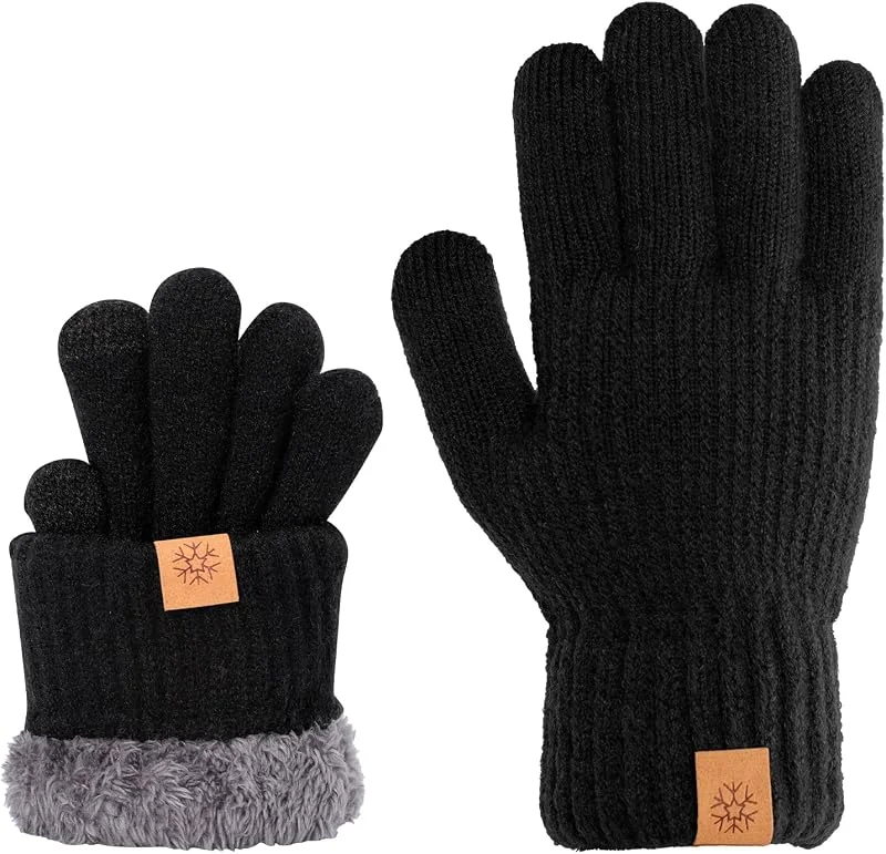 Guantes térmicos de invierno para hombre con forro polar para pantalla — Roupa aquecida