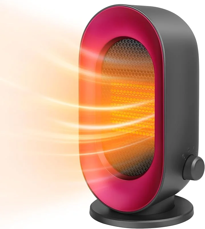 Sendowtek Aquecedor pequeno 900 W, elétrico, baixo consumo, portátil — Aquecimento