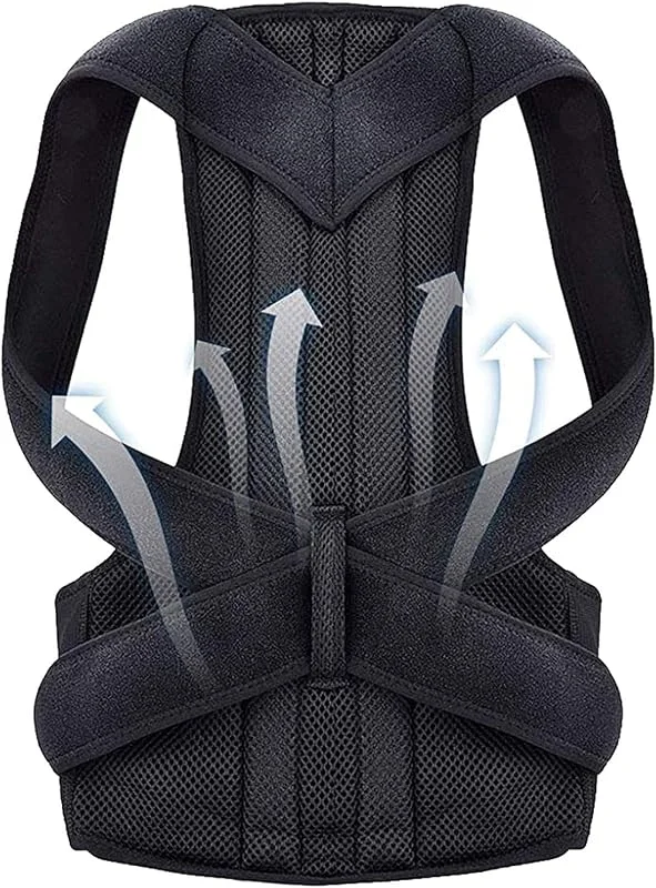 Talla Grande XS-5XL Corrector De Postura para Jorobados Faja Lumbar Soporte para Hombros, Cuello Y Clavículas Cinturón De Soporte Lumbar Completo Enderezador De Espalda(XL) — Roupa aquecida