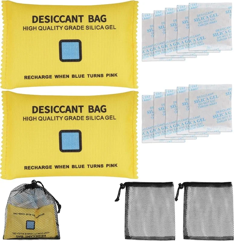 Pacote de 2 de 200 g, pacote de 10 de 10 g desumidificador para carro, adequado para carro e casa, contra névoa e humidade, desumidificador de carro reutilizável — Humidificador