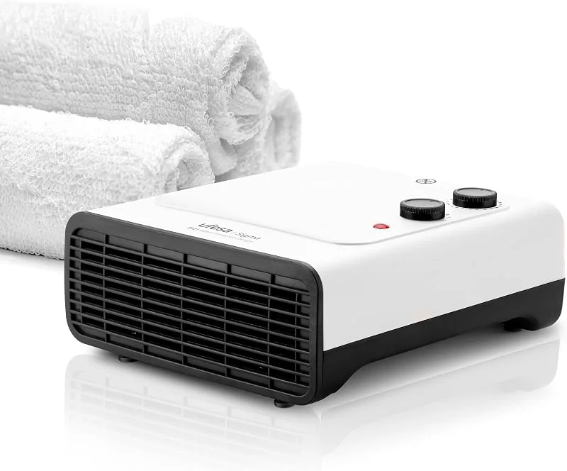 Ufesa Sigma Calefactor Plano de 1800W con Protección IP21 para Baño, 3 Niveles de Potencia Calor, Frío, Termostato Regulable, Protección de Sobrecalentamiento y Asa de Transporte — Aquecimento