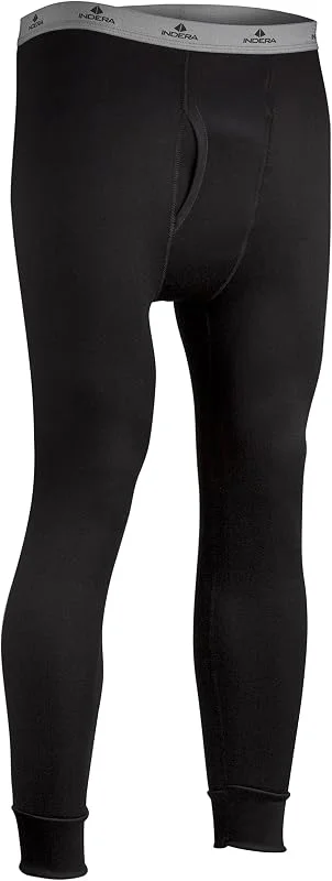 INDERA - Calças interiores térmicas de poliéster com forro polar para homem — Roupa aquecida