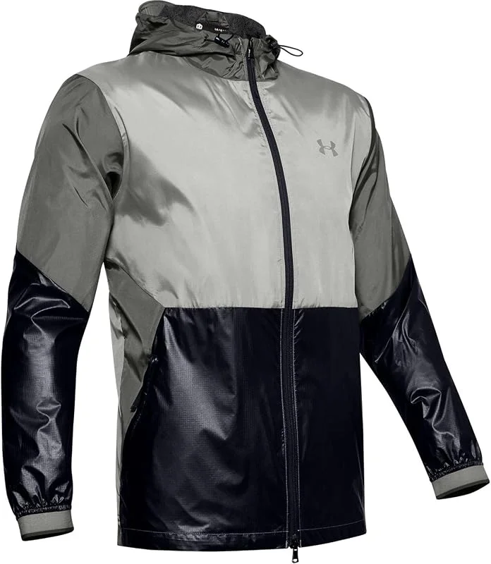 Under Armour Men's UA Recover Legacy Windbreaker Jacket LG Green, verde, L — Roupa aquecida