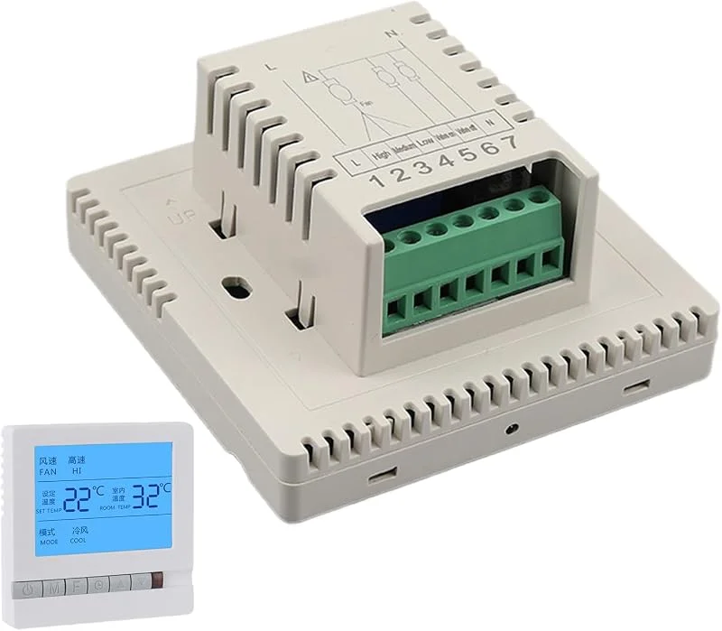 Termostato doméstico, controlador de aquecimento por chão - termostato de precisão com ecrã LCD para caldeira aquecimento de sala e interiores