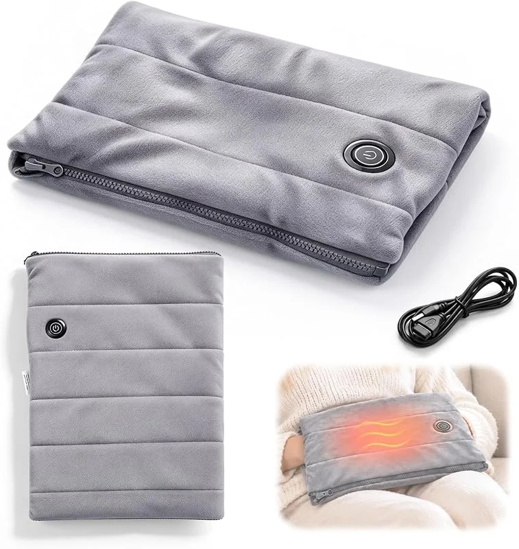 Manta elétrica para costas, 28 x 46 cm, almofada térmica portátil USB — Aquecimento