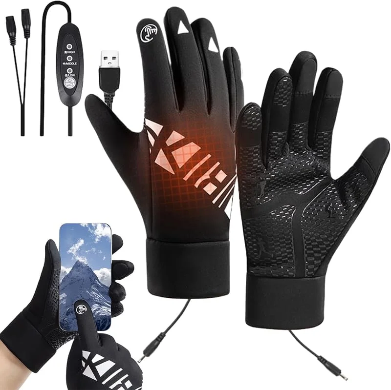Guantes Térmicos USB con 3 Ajustes de Temperatura Táctiles Impermeables — Cozinha e lar