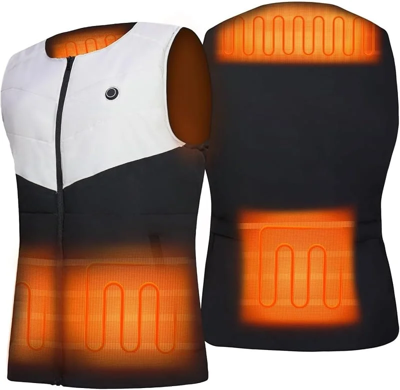 Chaleco calefactable Unisex con 3 Niveles de Calor y 4 Zonas de Confort. Chaleco térmico de Invierno sin batería.(XX-Large) — Cozinha e lar