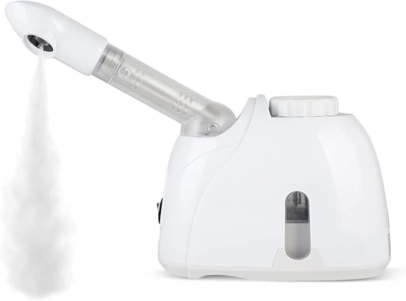 Extendável facial Steamer, Hot Humidifier Deep Cleaning Skin, Nano Ionic Face Steamer for Facial Spa (branco) — Humidificador