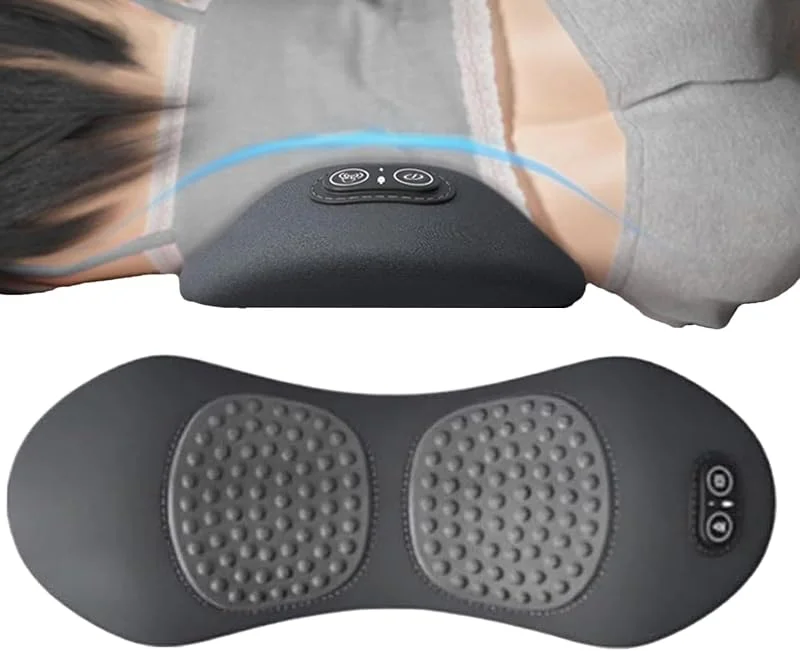 Cojín De Soporte Lumbar Con Masajeador Espuma de memoria calefactable — Aquecimento