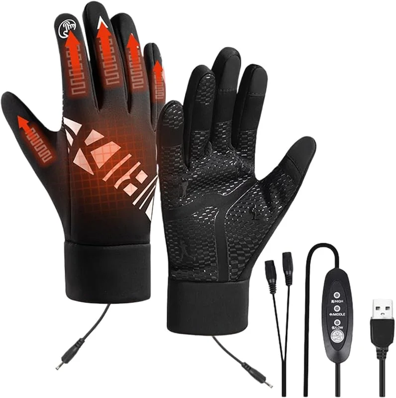 Guantes Calefactables USB Impermeables Táctiles Antideslizantes 3 Niveles — Cozinha e lar