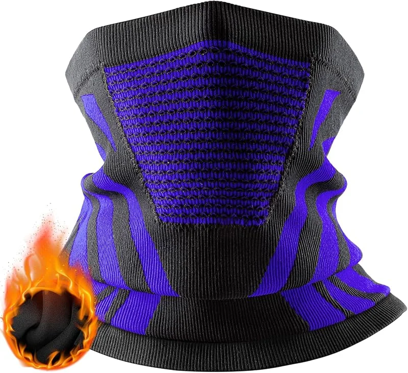 LUROON Balaclava anti-vento respirável, aquecedor de pescoço máscara mota para homem mulher cuecas de cabeça elasticidade multifuncional, calcinhas de pescoço tubular para esqui ciclismo mota correr — Roupa aquecida