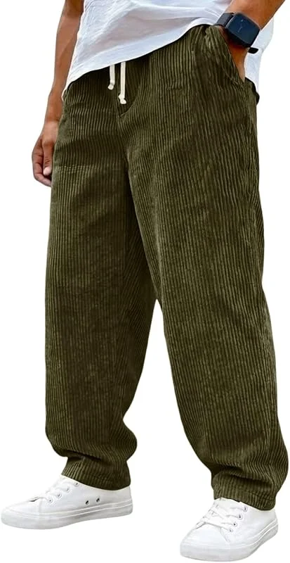 TOFOTL Pantalones Invierno Hombre Casual Moda Suave Ropa Termico Cómodo — Roupa aquecida
