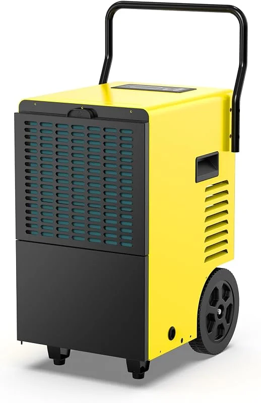 DAHTEC Deshumidificador industrial profissional 50 l, 24 h, depósito de 7 l — Aquecimento