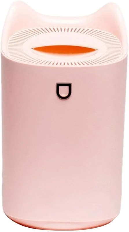 Humidificador personal con luz colorida, Humidificador de viaje con luz LED, Humidificador de aire de escritorio con capacidad de 3 litros, Humidificador portátil para viajes, humidificador de