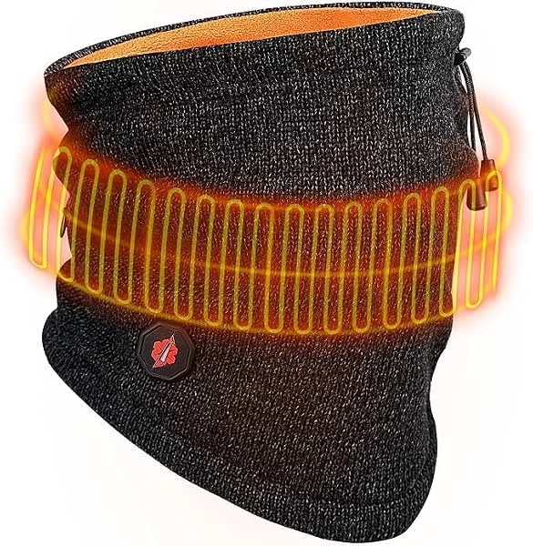 Dr.warm Polaina térmica de punto, calentador de cuello resistente al viento — Proteção solar
