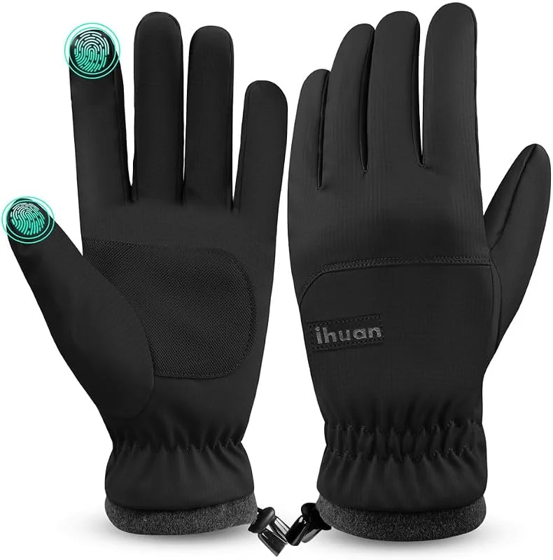 Luvas impermeáveis de inverno à prova de vento para homem e mulher, luvas quentes para clima frio, dedos de ecrã tátil, condução de bicicleta e corrida 2023 — Cozinha e lar