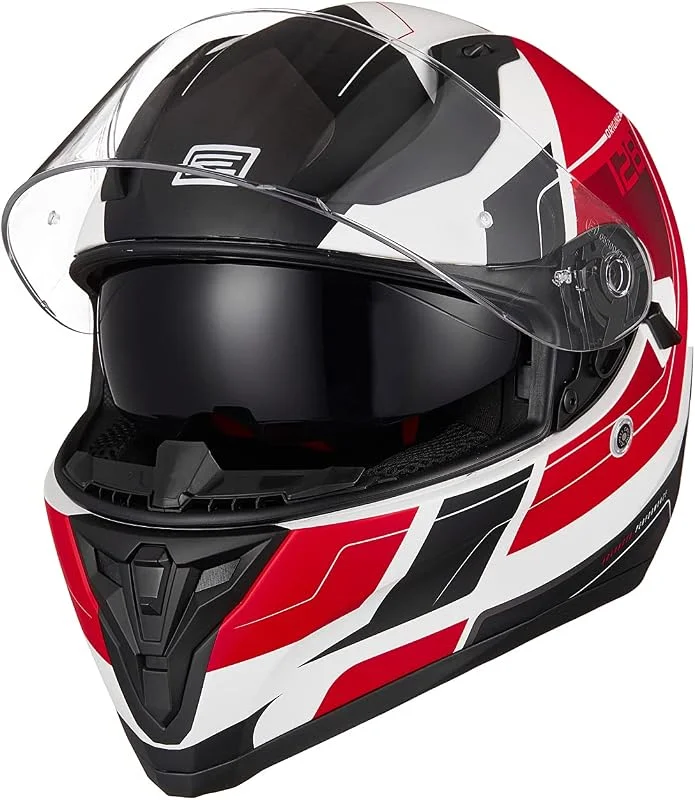 ORIGINE Capacete integral de motocicleta ECE com viseira homologado (Advanced Red-White Matt, L) — Cuidados de rosto