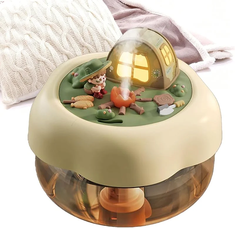 Humidificador de habitación para dormitorio, 400 ml, portátil, silencioso, accesorio de aire inteligente
