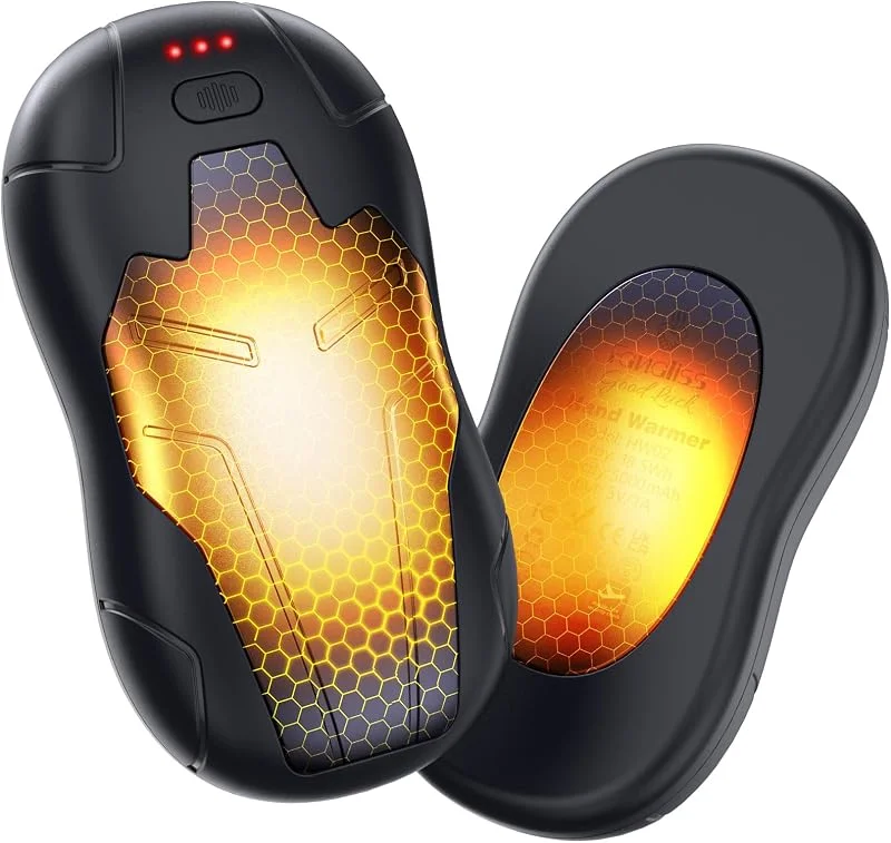 Calentador Manos Recargable Magnético, Doble Calor, 10000mAh — Roupa aquecida