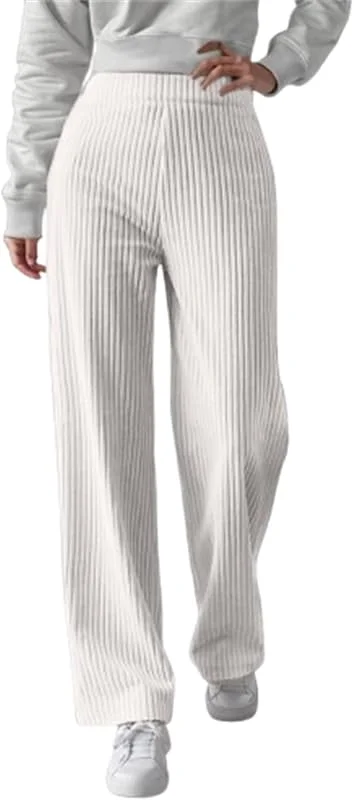 Pantalones calefactables para mujer, elásticos, cintura alta, pierna ancha, forro térmico, pantalones largos para exteriores — Roupa aquecida