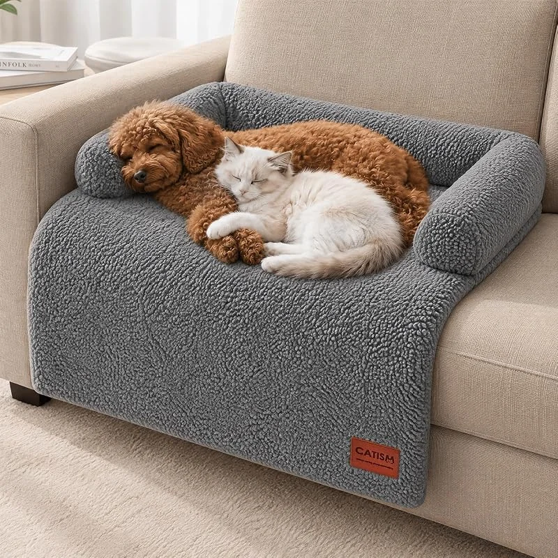 Cama para cães, gato, cama lavável com almofada para sofá e chão 70 * 80 cm — Aquecimento