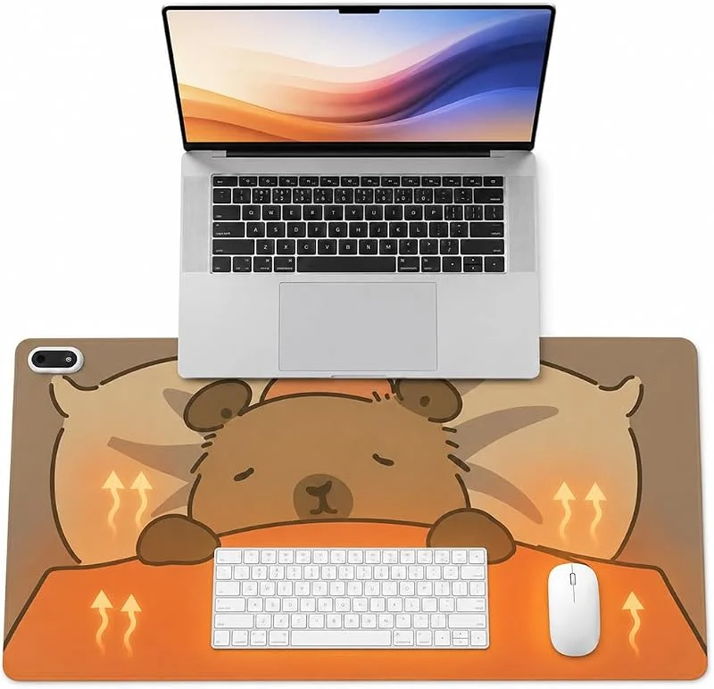 Tapete de secretária aquecido Capybara, 80 x 33 cm — Aquecimento