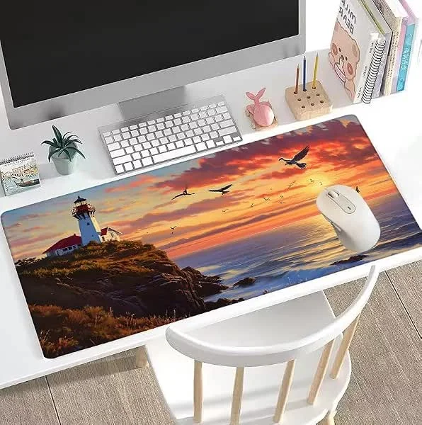 Alfombrilla de Ratón para Juegos Pájaro Alfombrilla Ratón XXL 500x250x3mm Protector Alfombrilla Escritorio Nube Mouse Pad de Alta Precisión, Alfombrilla Raton Impermeable, Duradera, Regalo W5-555 — Aquecimento