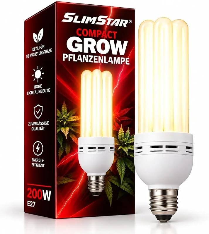 Eco Star ESL Lâmpada economizadora de energia (E40, 200 W, fase de floração) — Aquecimento