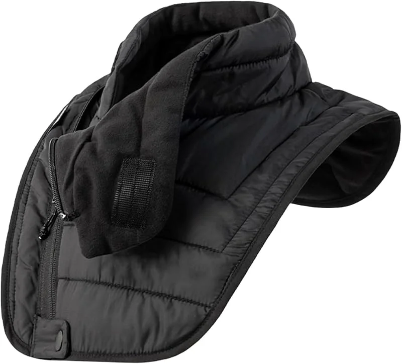 Calentador de cuello para montar en motocicleta, calentador de cuello impermeable de invierno para hombre, pecho de algodón resistente al viento para hombres para montar al aire libre — Proteção solar
