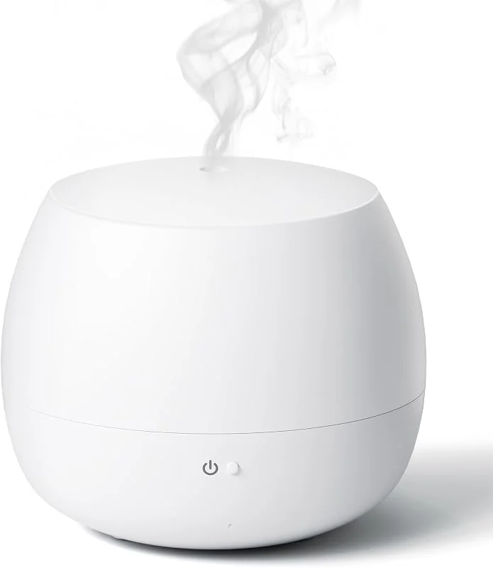 100 ml, difusor de óleos essenciais, humidificador ultra-sónico e difusor de aroma, desligamento automático, ultra silencioso, humidificadores para quarto casa, escritório, branco