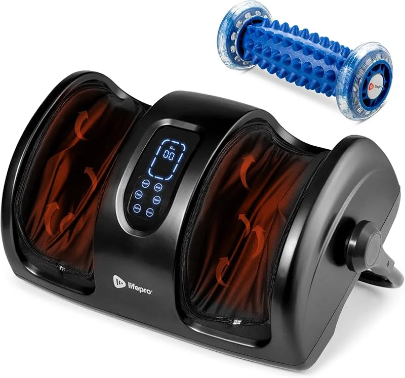 LifePro Shiatsu Massajador elétrico de pés – 360° reflexologia abotoaduras — Aquecimento