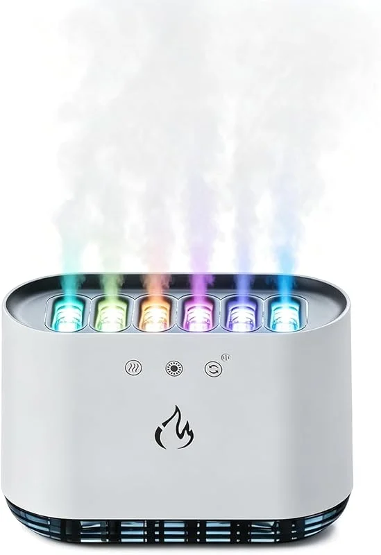 ThreeH Sound Pickup humidificador ultrassónico de 900 ml, difusor de aroma de tanque grande, reativo ao som, 7 cores, LED, portátil, névoa fria para casa, ioga, sono