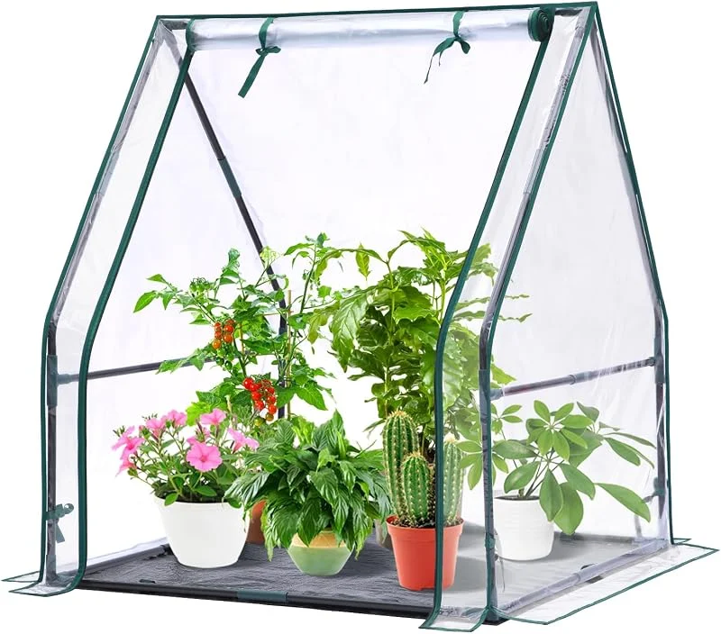 Ohuhu - Mini estufa para interiores e exteriores: estufa portátil com almofada impermeável para plantas pequenas, germinação de viveiro, 36 x 36 x 42 polegadas, tampa leve para loja — Aquecimento