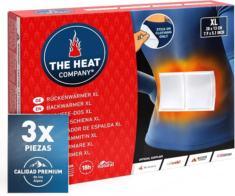 THE HEAT COMPANY Aquecedor de costas XL - 18 h de calor - extra quente — Roupa aquecida