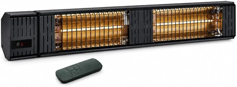 VONALA TERRAL PM3000 Aquecedor infravermelho de parede para terraços, 1500, 3000 W, onda curta, baixa luminosidade, controlo remoto, temporizador 24 h, IPX4 — Cozinha e lar