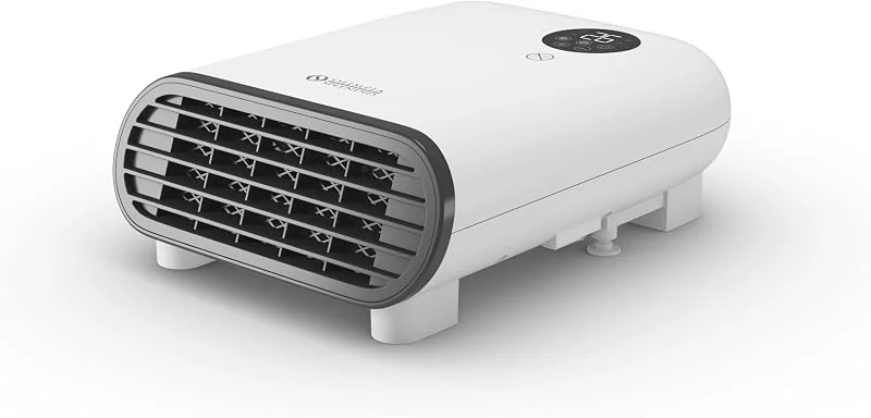 Olimpia Splendid Caldo Duo, Termoventilador de dupla instalação (mesa ou parede), até 2000 W, aquecedor com ventilador, proteção IP21, detetor de abertura de janelas, Modo Eco e ecrã tátil — Aquecimento