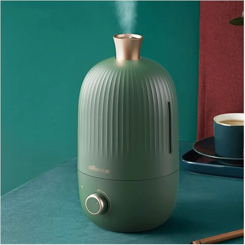 Humidificador Mini humidificador for dormitorio - Humidificadores silenciosos de 2 litros Difusor de aceite - Apagado automático - for bebés, niños, adultos, yoga en casa, sueño, Verde Humidificador U