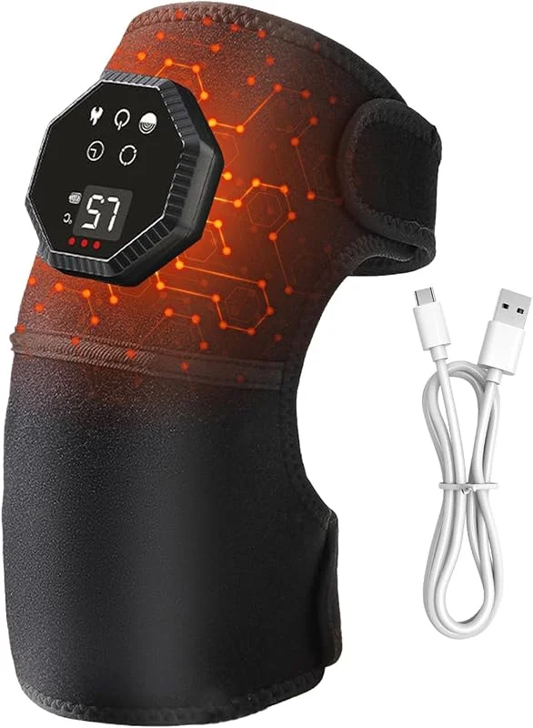 Masajeador Portátil de Rodilla Banda Térmica Eléctrica Para Articulaciones — Roupa aquecida