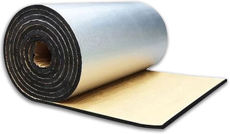 Isolamento térmico autocolante filme refletor impermeável isolamento térmico reflexo folha isolante para janelas portas Camper Vanetas teto (Tamanho: 5 mm Thick (1 x 10 m)) — Aquecimento