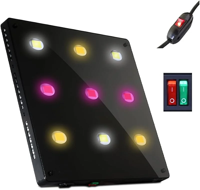 CANAGROW - Candeeiro de crescimento LED sem ruído (900 W, equivalente a HPS, lâmpada de crescimento de espectro total com LED COB de alta qualidade, 3 modos de iluminação para plantas de interior — Aquecimento